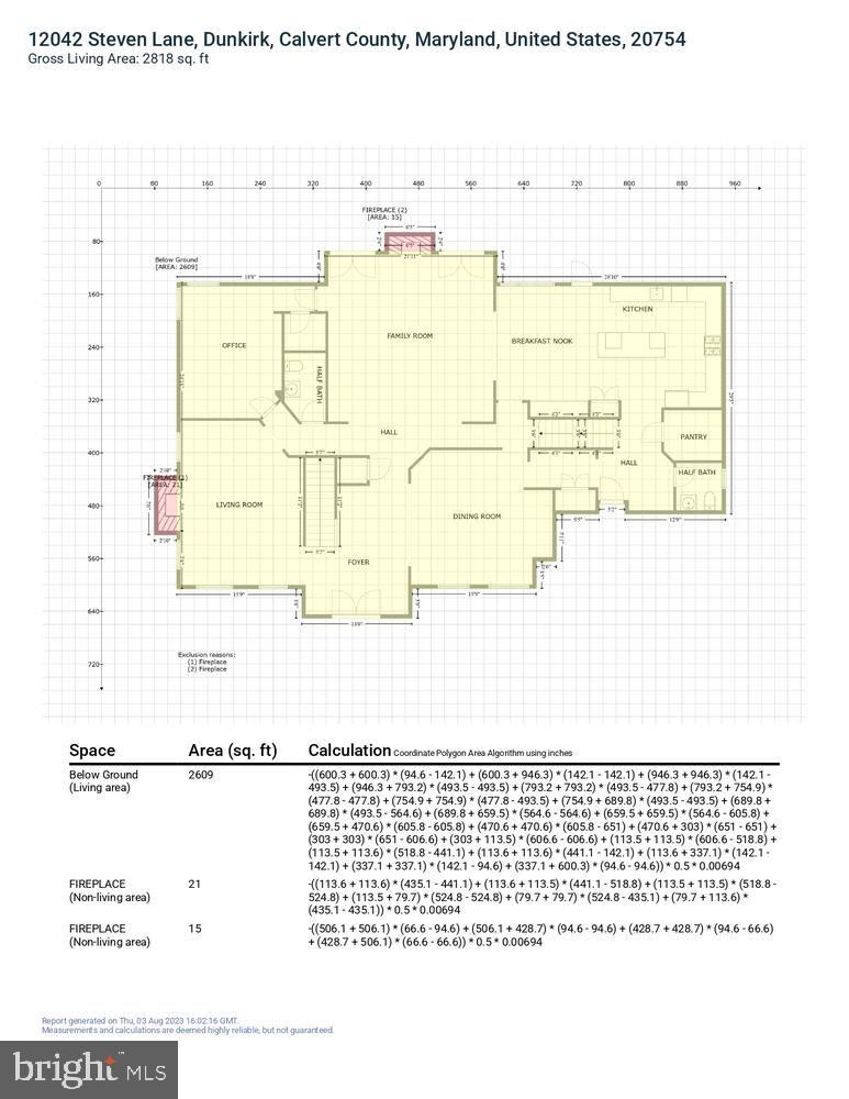 12042 Steven Lane Dunkirk, MD 20754 - Photo 76 of 79 GLA Floor Plan