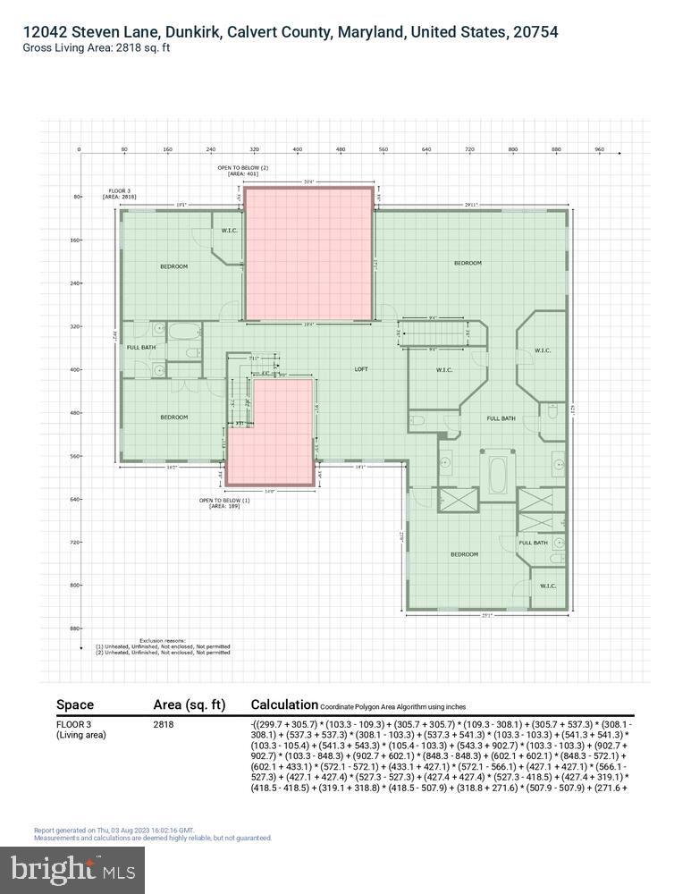 12042 Steven Lane Dunkirk, MD 20754 - Photo 77 of 79 GLA Floor Plan