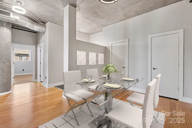 a view of a room with an empty space