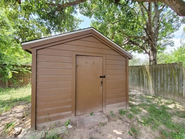 a backyard of a house