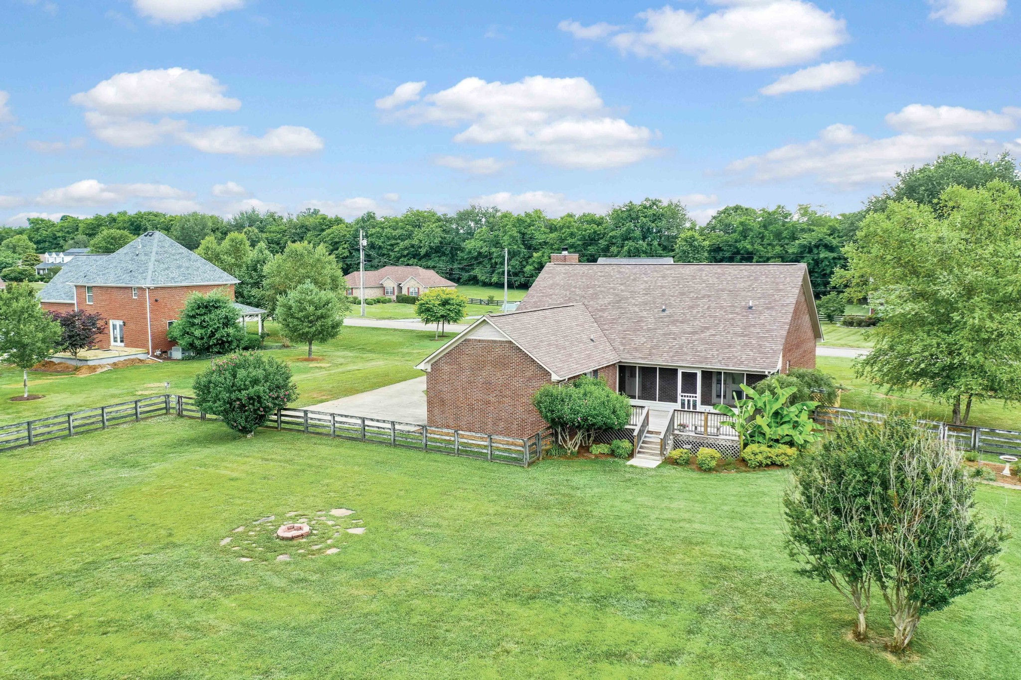 1926 Victorian Road Columbia, TN 38401 - Photo 5 of 28 an aerial view of a house with pool garden and outdoor seating