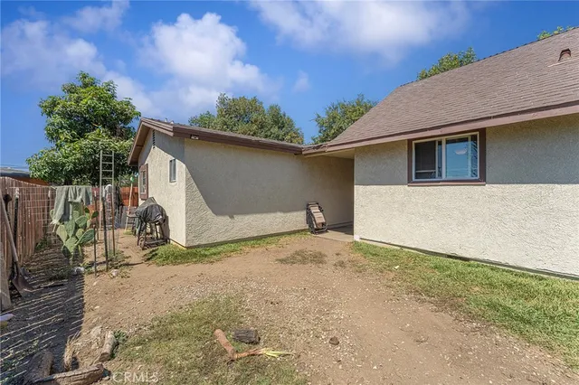 a backyard of a house