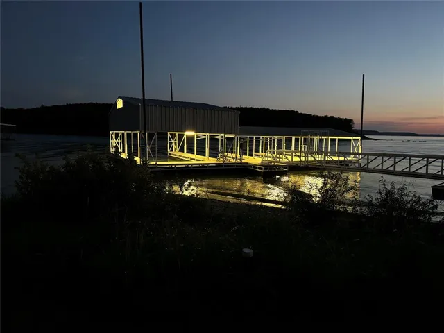 a view of outdoor space with trees all around