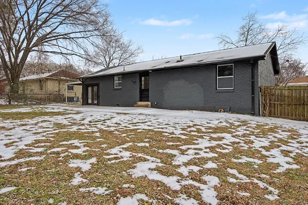 a backyard of a house