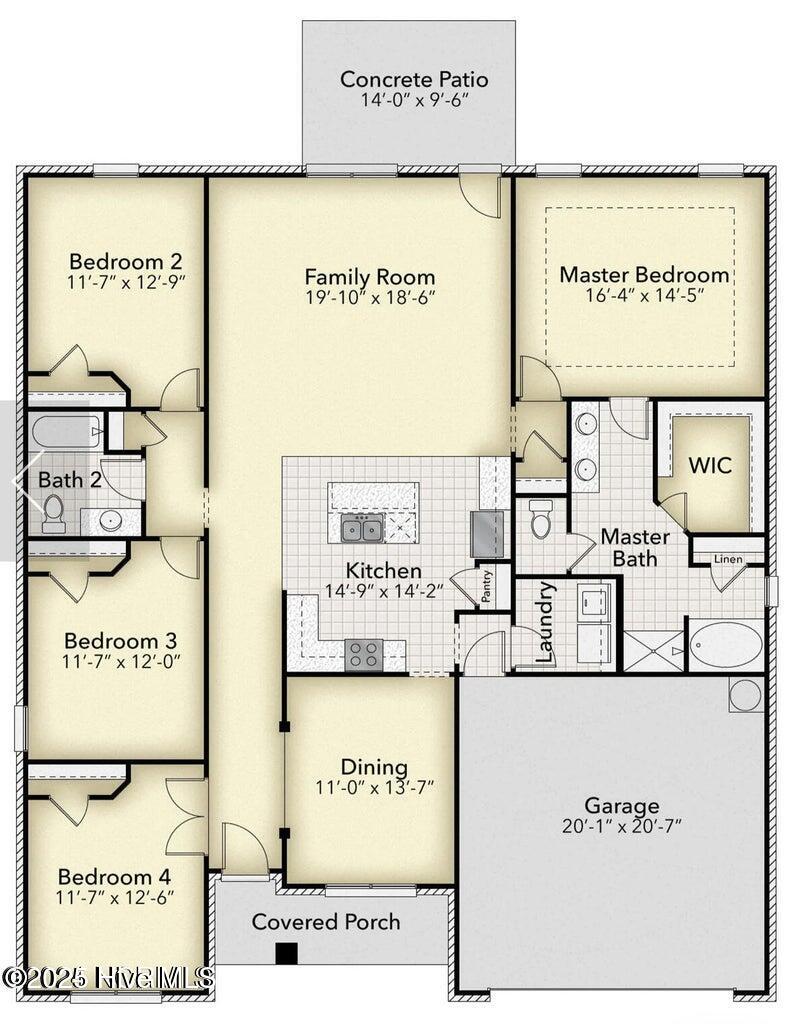 154 Poker House Road Grimesland, NC 27837 - Photo 14 of 24 154 Poker House Road floor plan.