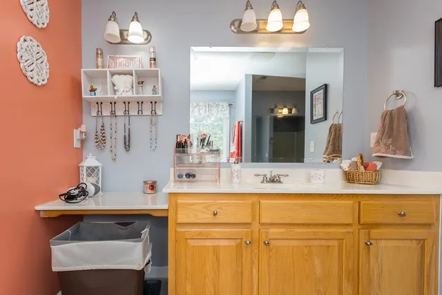 a view of a workspace with furniture