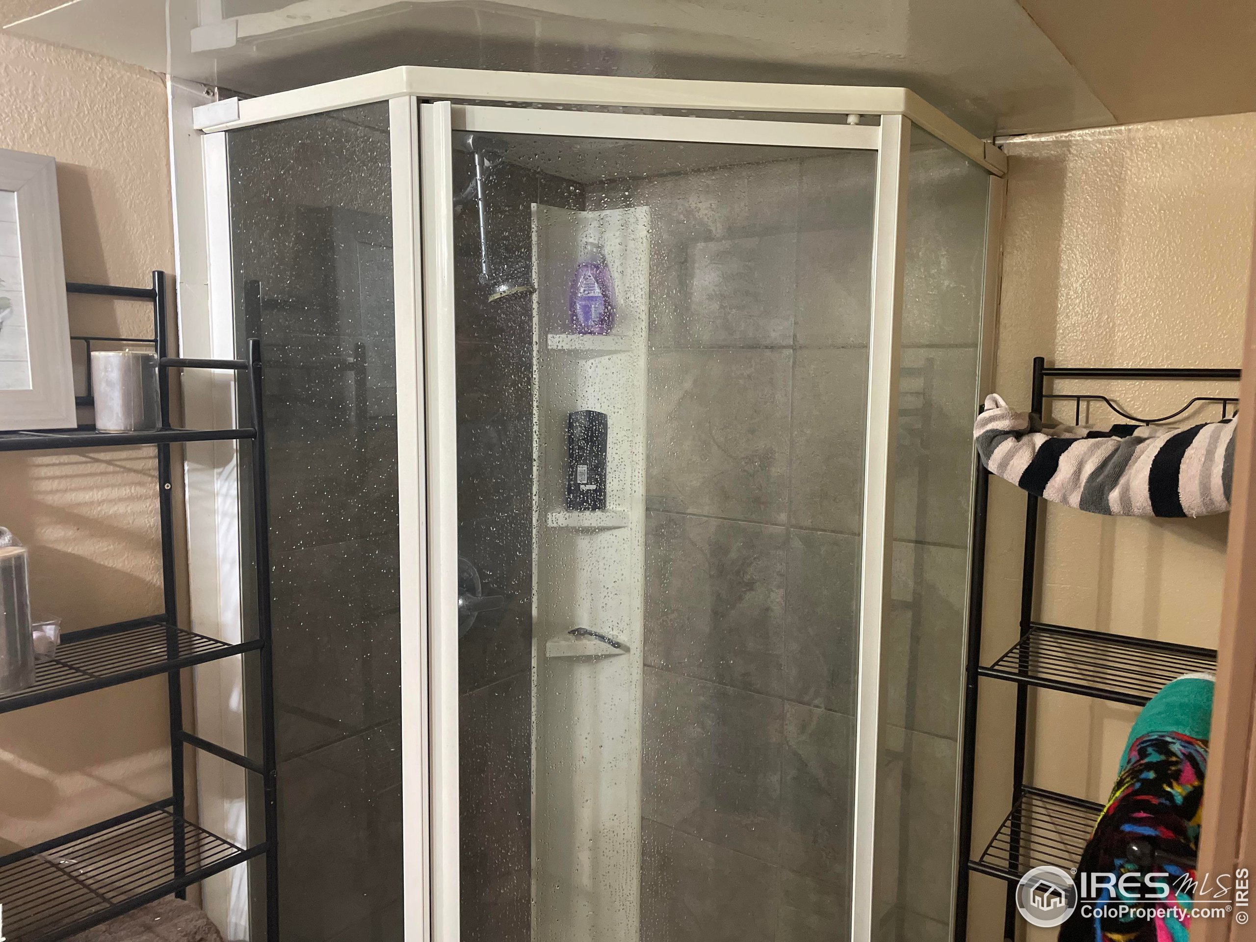 1004 1st Street Greeley, CO 80631 - Photo 25 of 27 a bathroom with a shower and a glass door