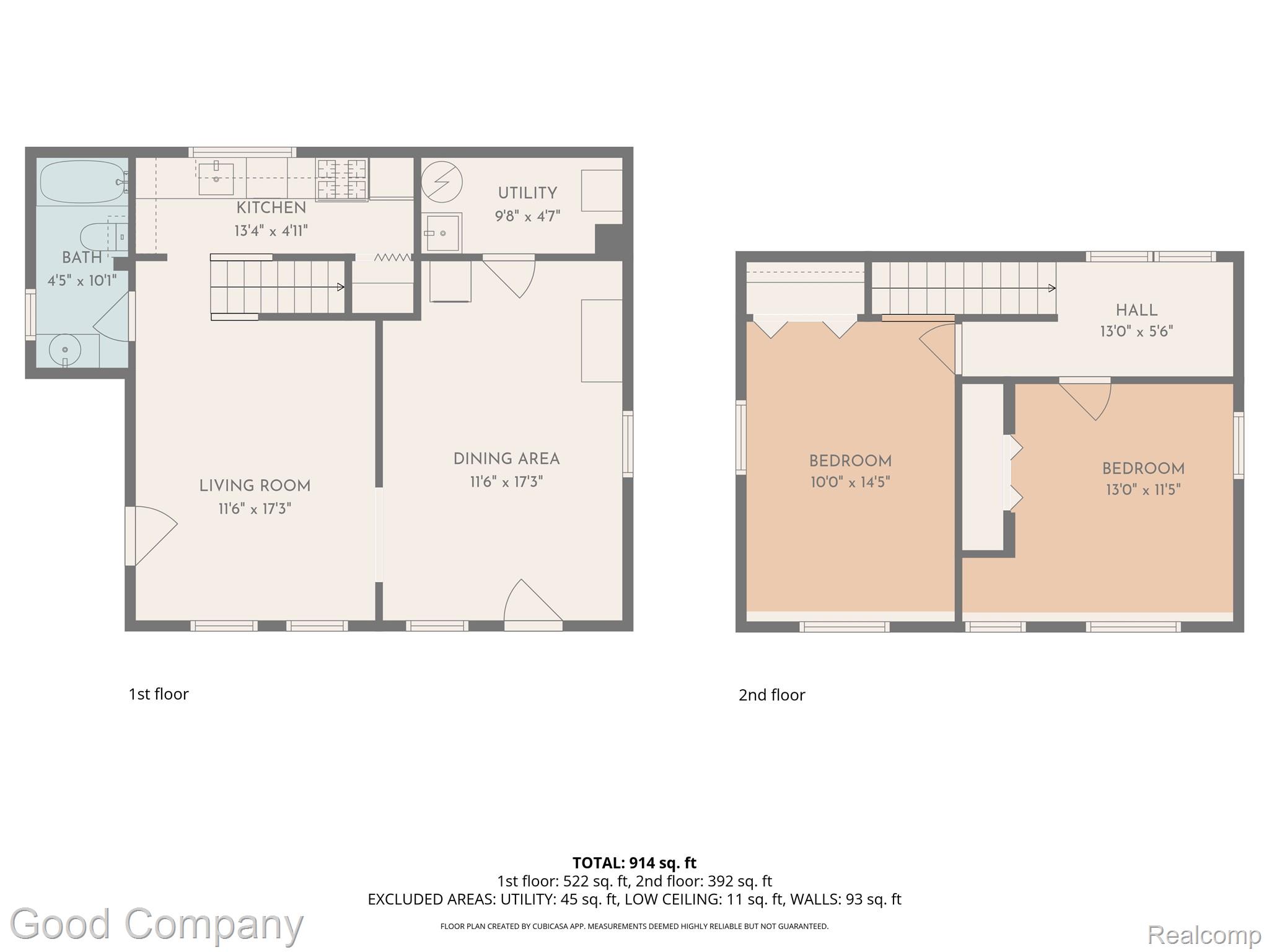 1377 Dorothea Road Berkley, MI 48072 - Photo 36 of 36 all_floors_1391_dorothea_road_berkley_with_dim.jpg