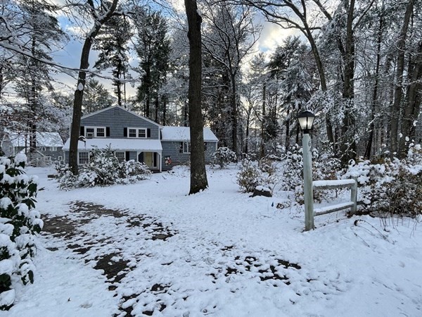 64 James Road Hanover, MA 02339 - Photo 38 of 40 a view of a covered with snow in the yard