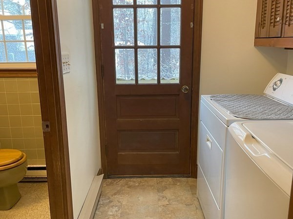 64 James Road Hanover, MA 02339 - Photo 6 of 40 a bathroom with a granite countertop sink and a toilet