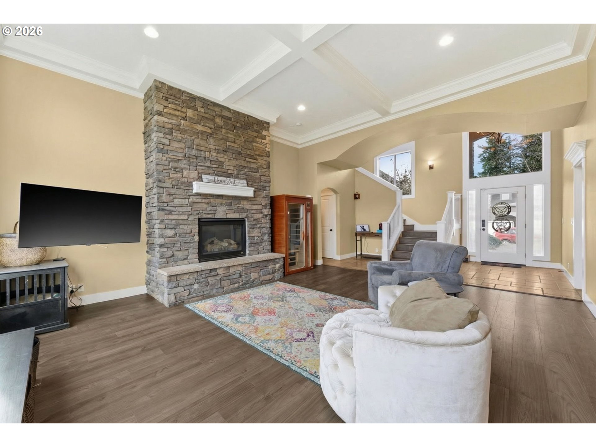 475 Salty Way Eugene, OR 97404 - Photo 12 of 48 a living room with furniture and a fireplace