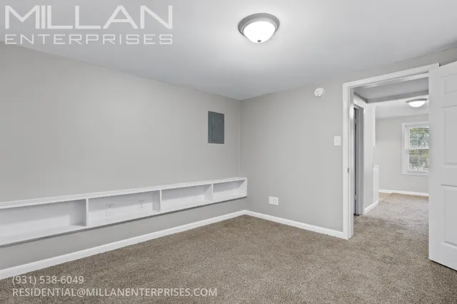 a view of an empty room