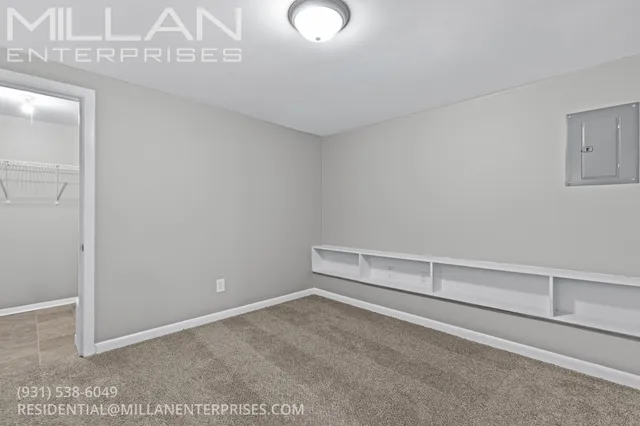 a view of an empty space