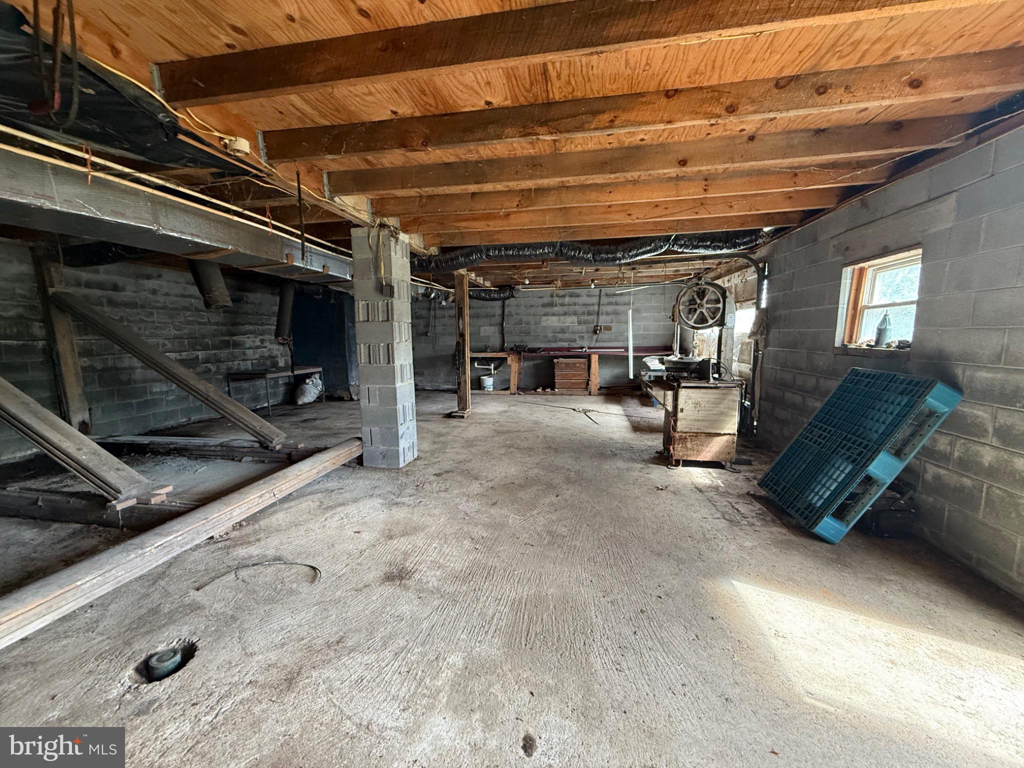 15232 Wrangletown Road Mount Union, PA 17066 - Photo 77 of 92 Spacious unfinished basement with beams.