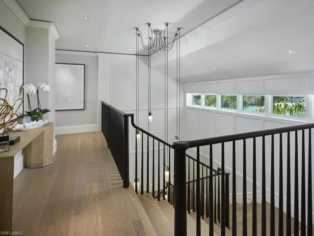 a view interior of a house with wooden floor