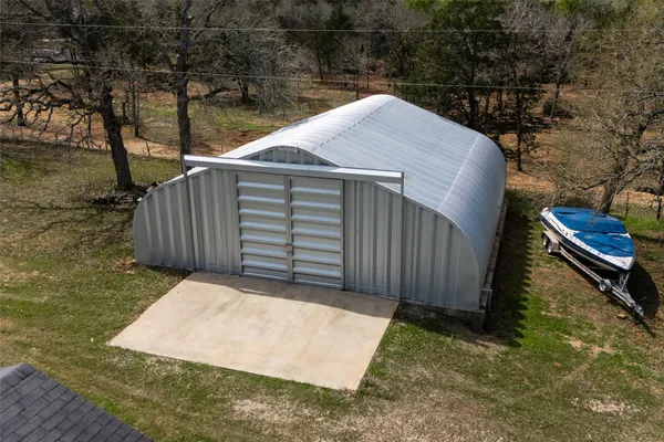 a backyard of a house