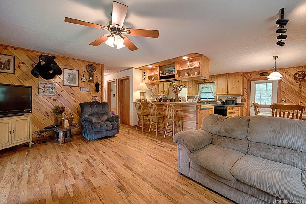 95 Straightup Road Maggie Valley, NC 28751 - Photo 8 of 24 a living room with furniture and a flat screen tv