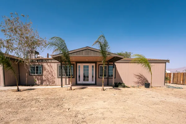 a front view of a house