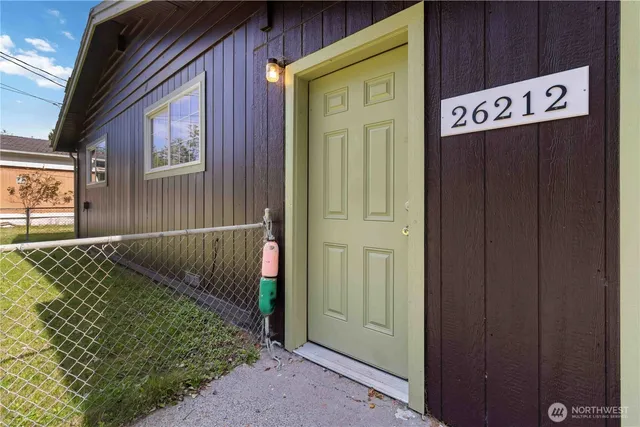a view of front door