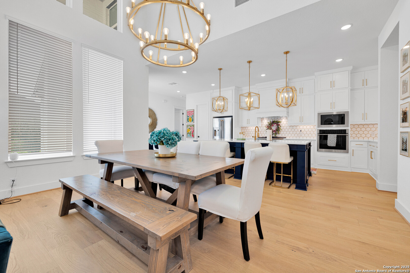 235 Corazon Boerne, TX 78006 - Photo 19 of 68 a view of a dining room with furniture window and wooden floor