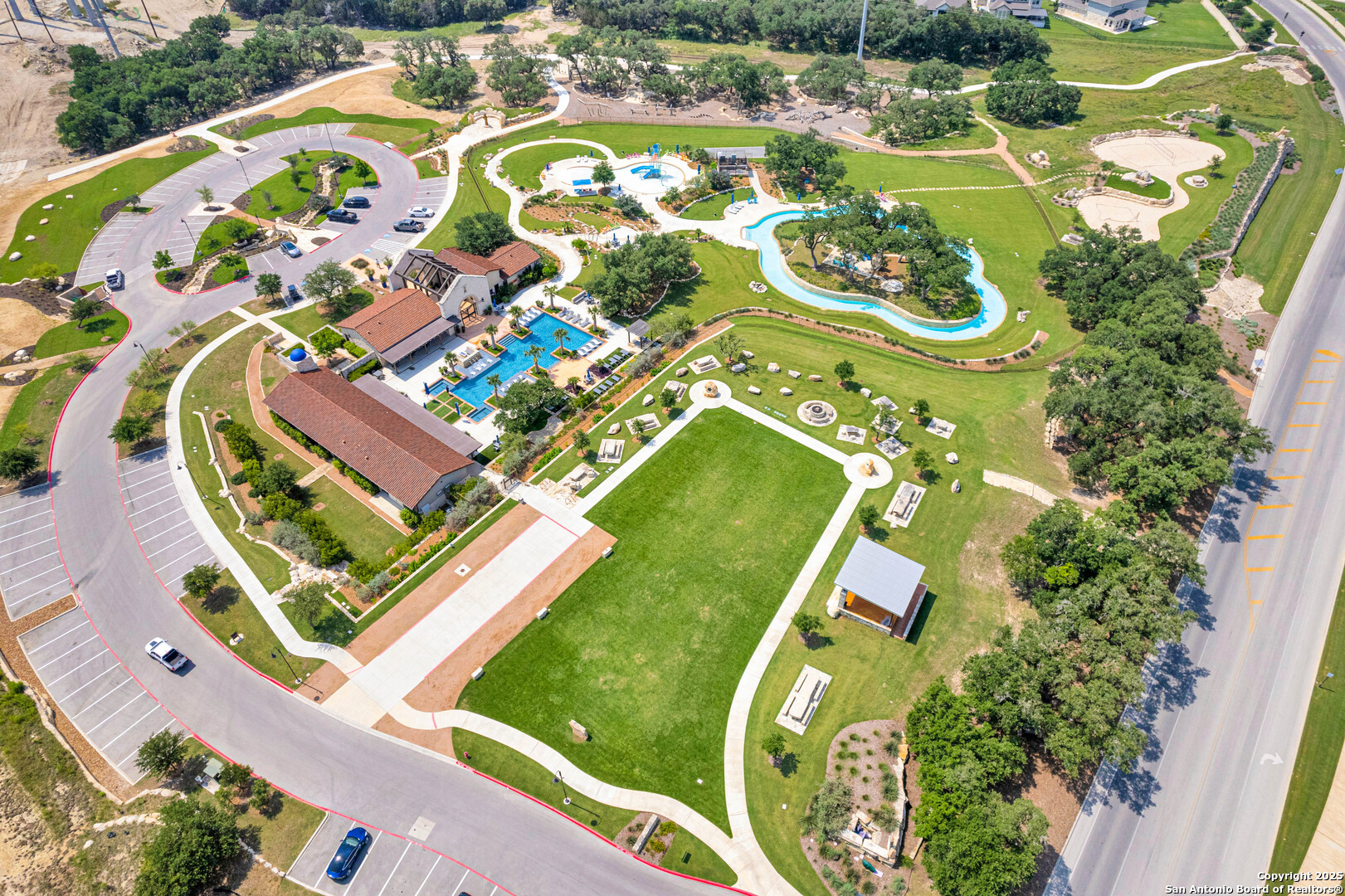 235 Corazon Boerne, TX 78006 - Photo 68 of 68 an aerial view of a swimming pool and outdoor space