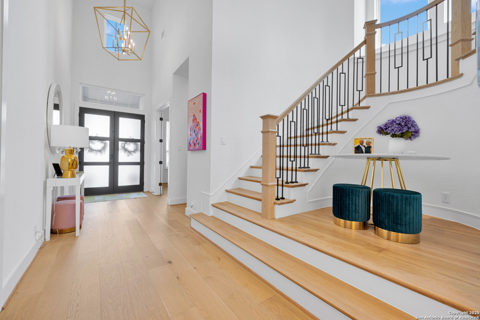 235 Corazon Boerne, TX 78006 - Photo 7 of 68 a view of entryway and hall with wooden floor