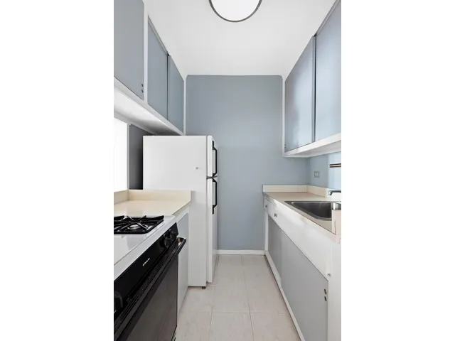 a kitchen with a sink cabinets and stainless steel appliances