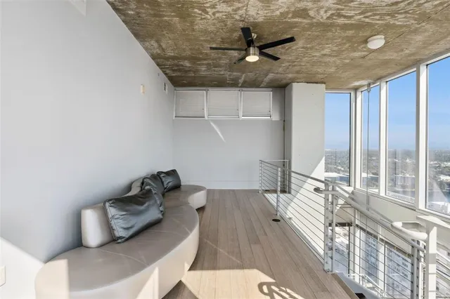 a view of an outdoor space with seating