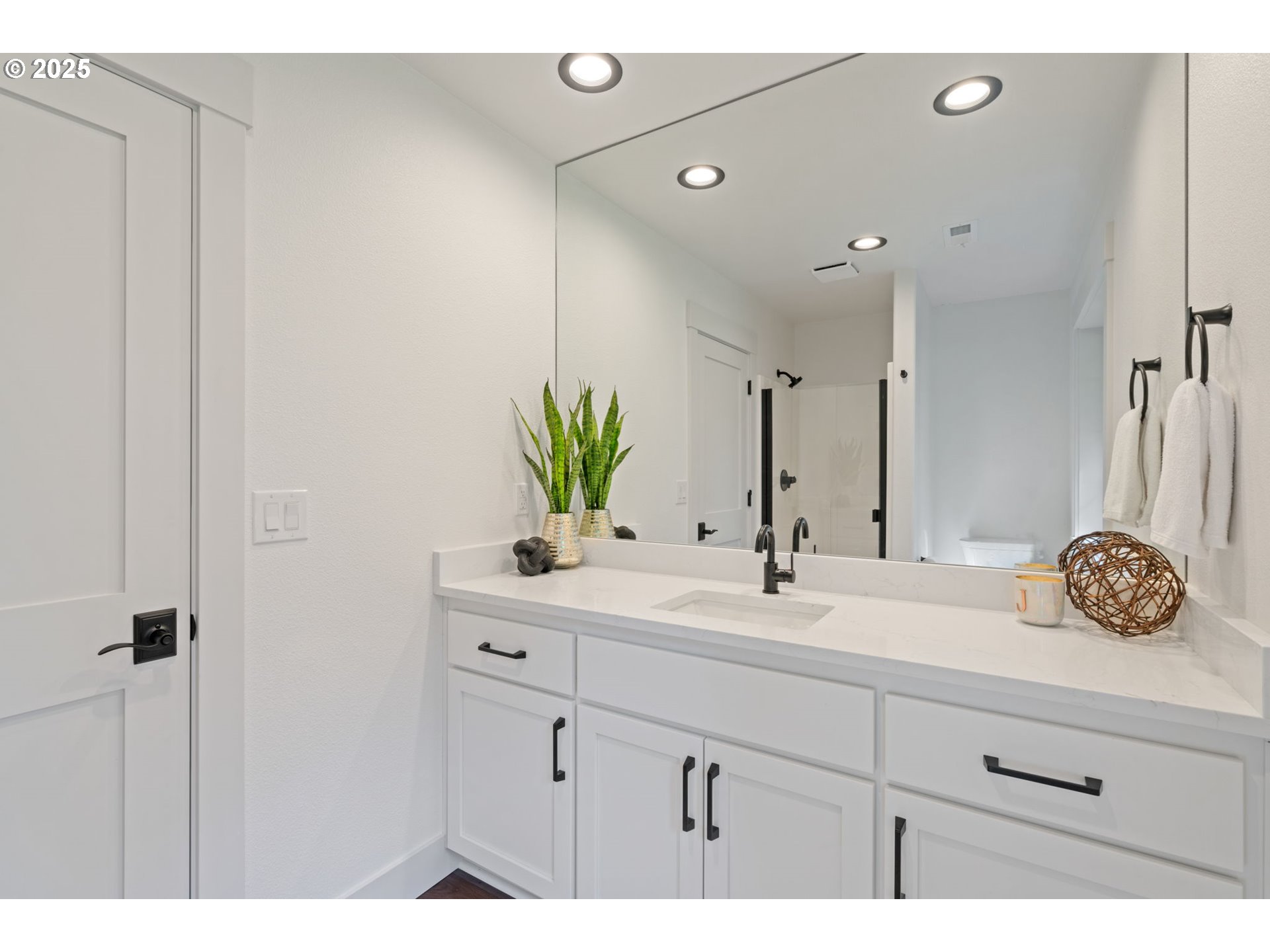 25600 Northeast 152nd Avenue Battle Ground, WA 98604 - Photo 38 of 48 a bathroom with a sink and a mirror