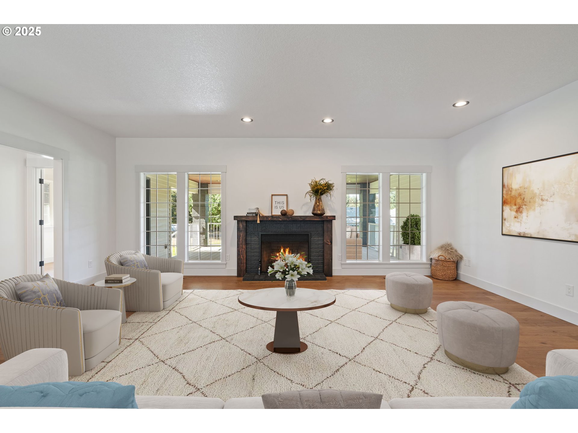 25600 Northeast 152nd Avenue Battle Ground, WA 98604 - Photo 7 of 48 a living room with furniture and a large window