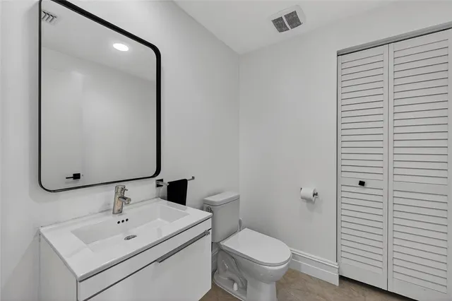 a front view of a building