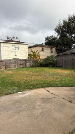 a view of a ocean with a big yard