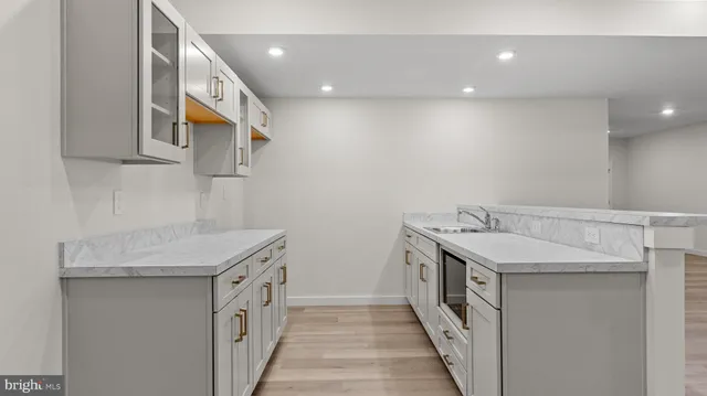 an aerial view of a house with swimming pool