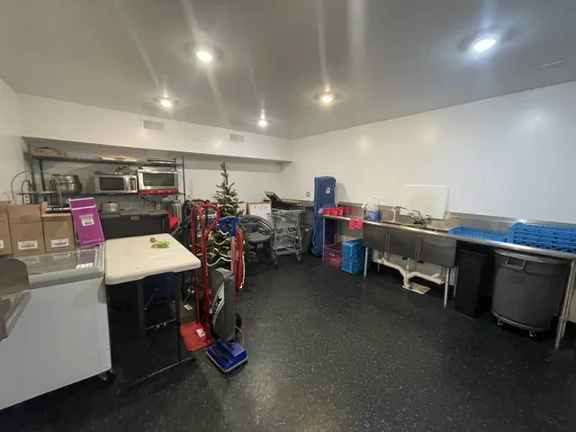 a storage room with washer and dryer
