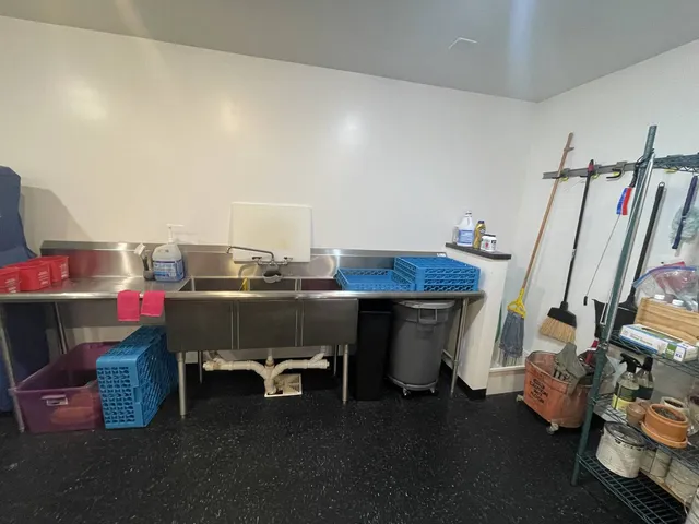 a room with furniture and a table