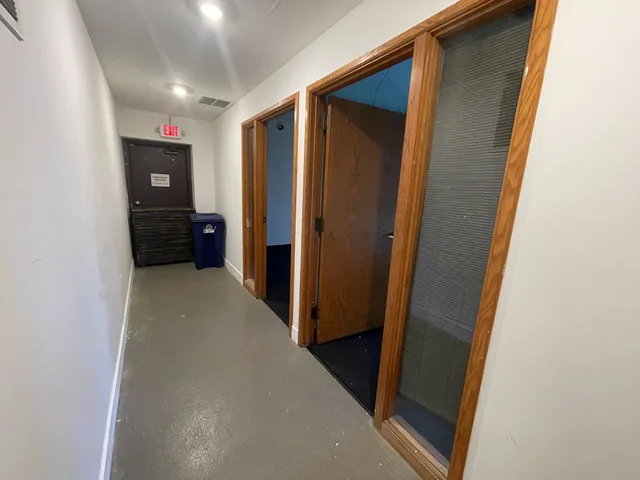 a view of hallway with stairs