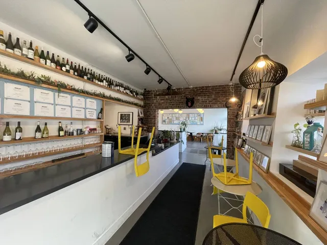 a kitchen with lots of counter top space