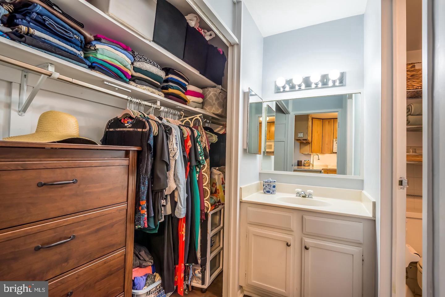 2800 Wisconsin Avenue Northwest, Unit 510 Washington, DC 20007 - Photo 17 of 20 a view of walk in closet with clothes and shoes