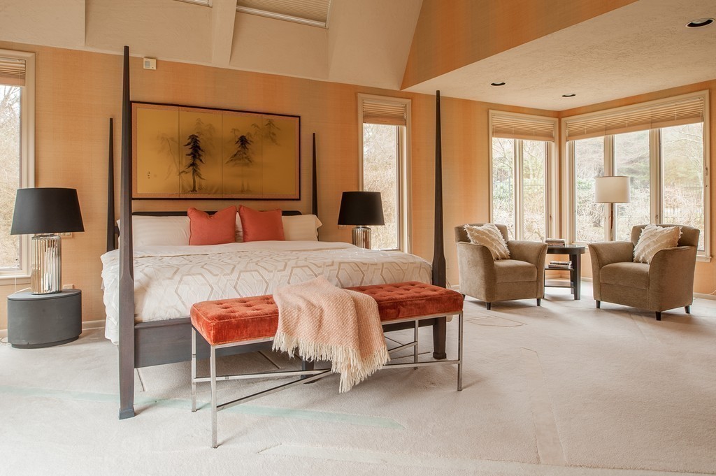 10 Rice Road Sudbury, MA 01776 - Photo 15 of 29 a bedroom with furniture and large windows