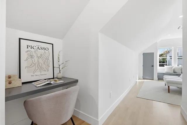 a view of workspace with furniture