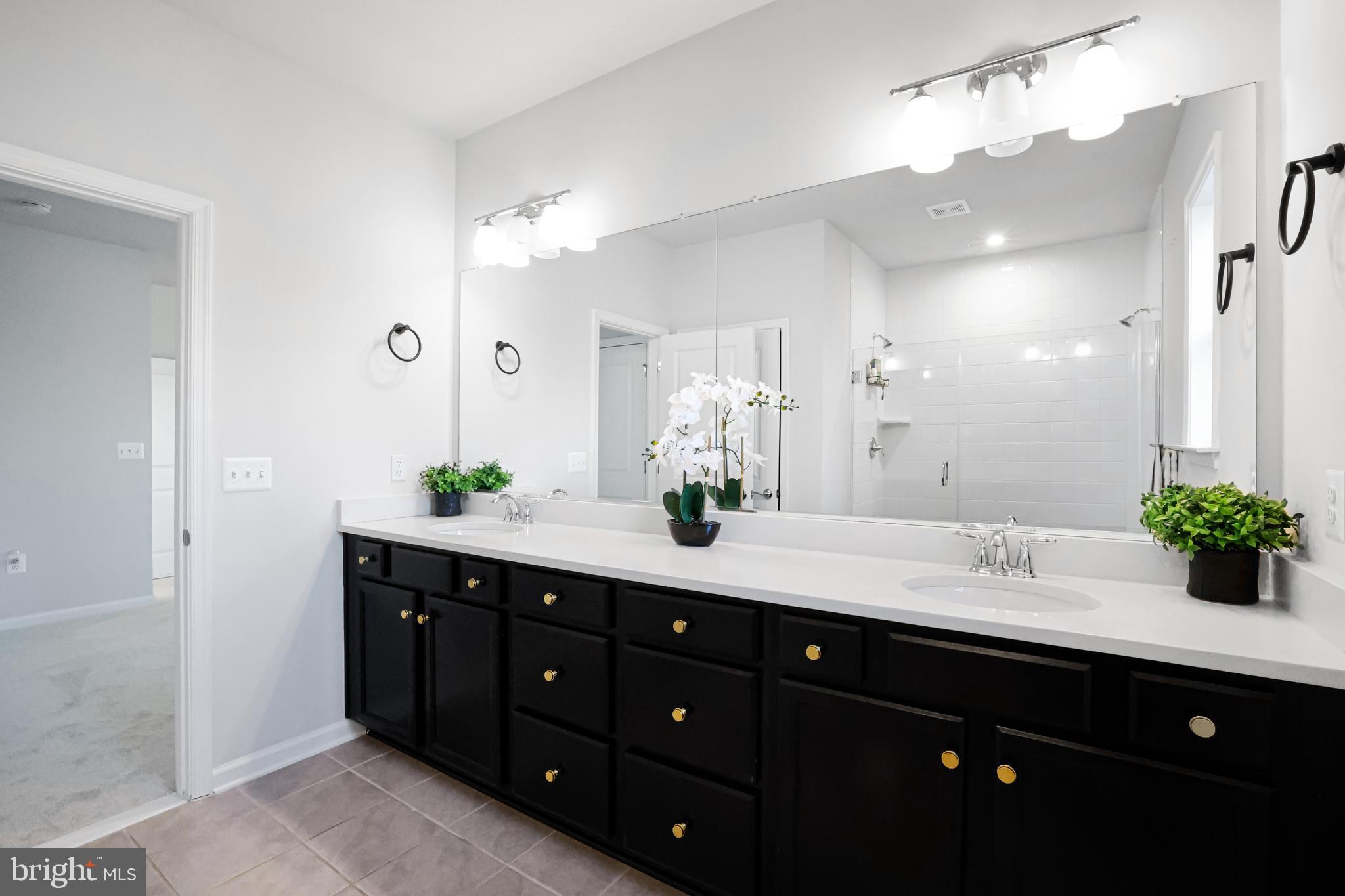 3238 Watershed Boulevard Laurel, MD 20724 - Photo 26 of 79 a bathroom with a sink double vanity and a shower