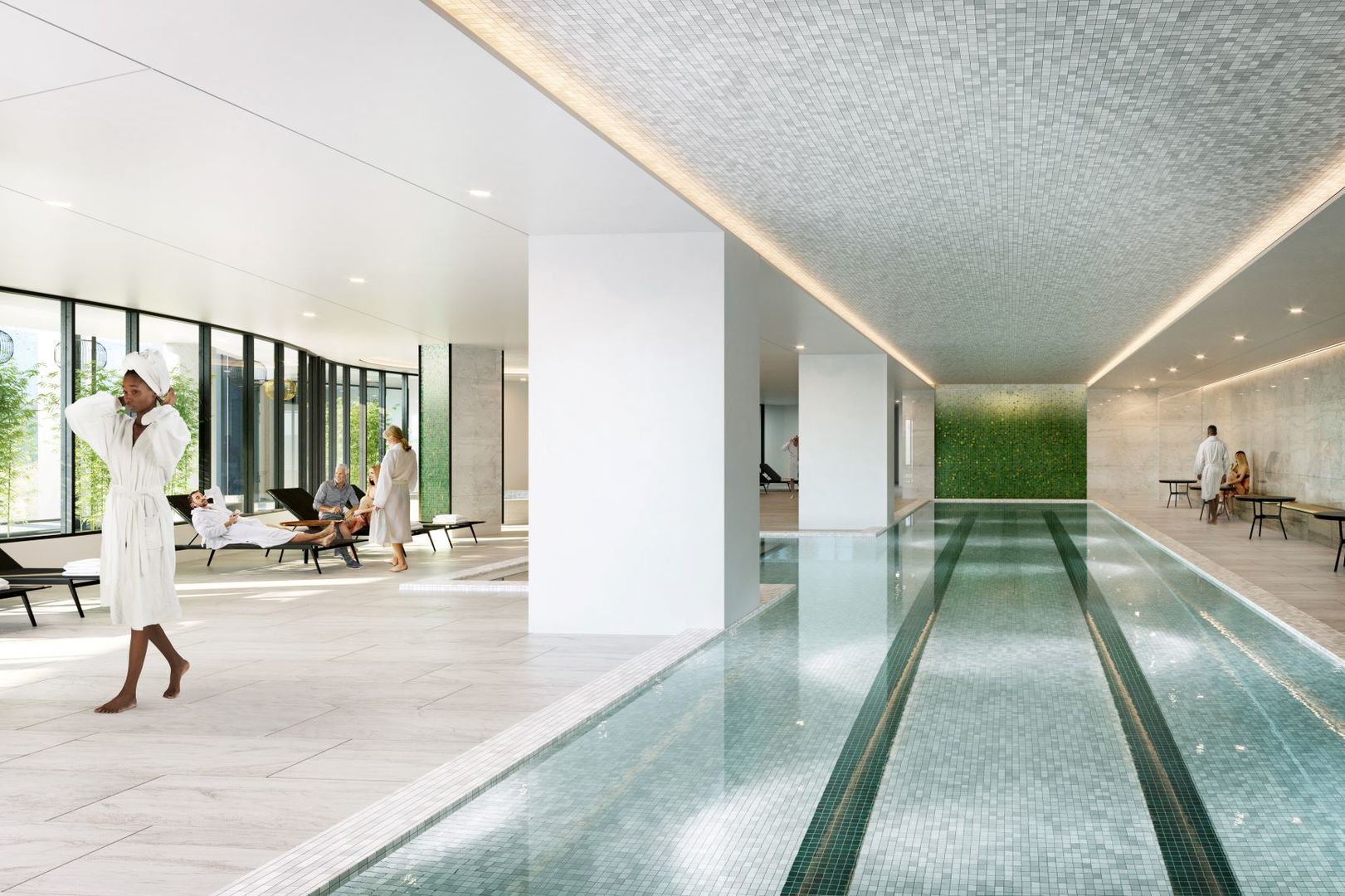 211 North Harbor Drive, Unit 2002 Chicago, IL 60601 - Photo 17 of 30 a view of swimming pool with seating area