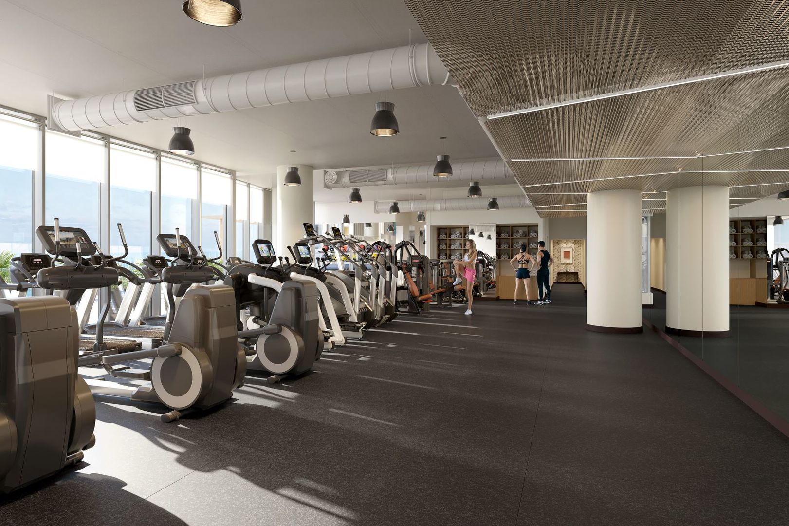 211 North Harbor Drive, Unit 2002 Chicago, IL 60601 - Photo 20 of 30 a view of a room with gym equipment