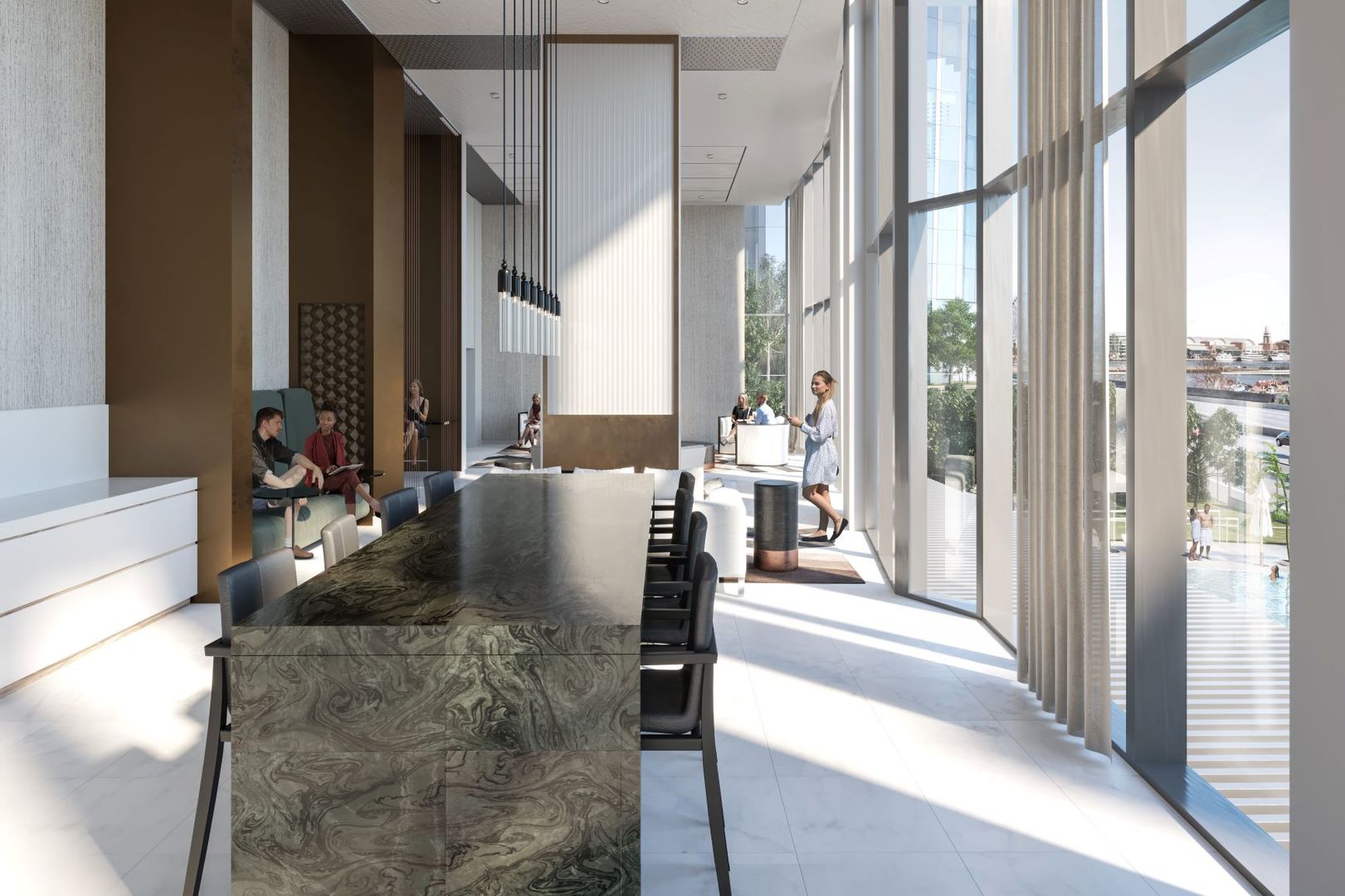 211 North Harbor Drive, Unit 2002 Chicago, IL 60601 - Photo 22 of 30 a view of living room with furniture