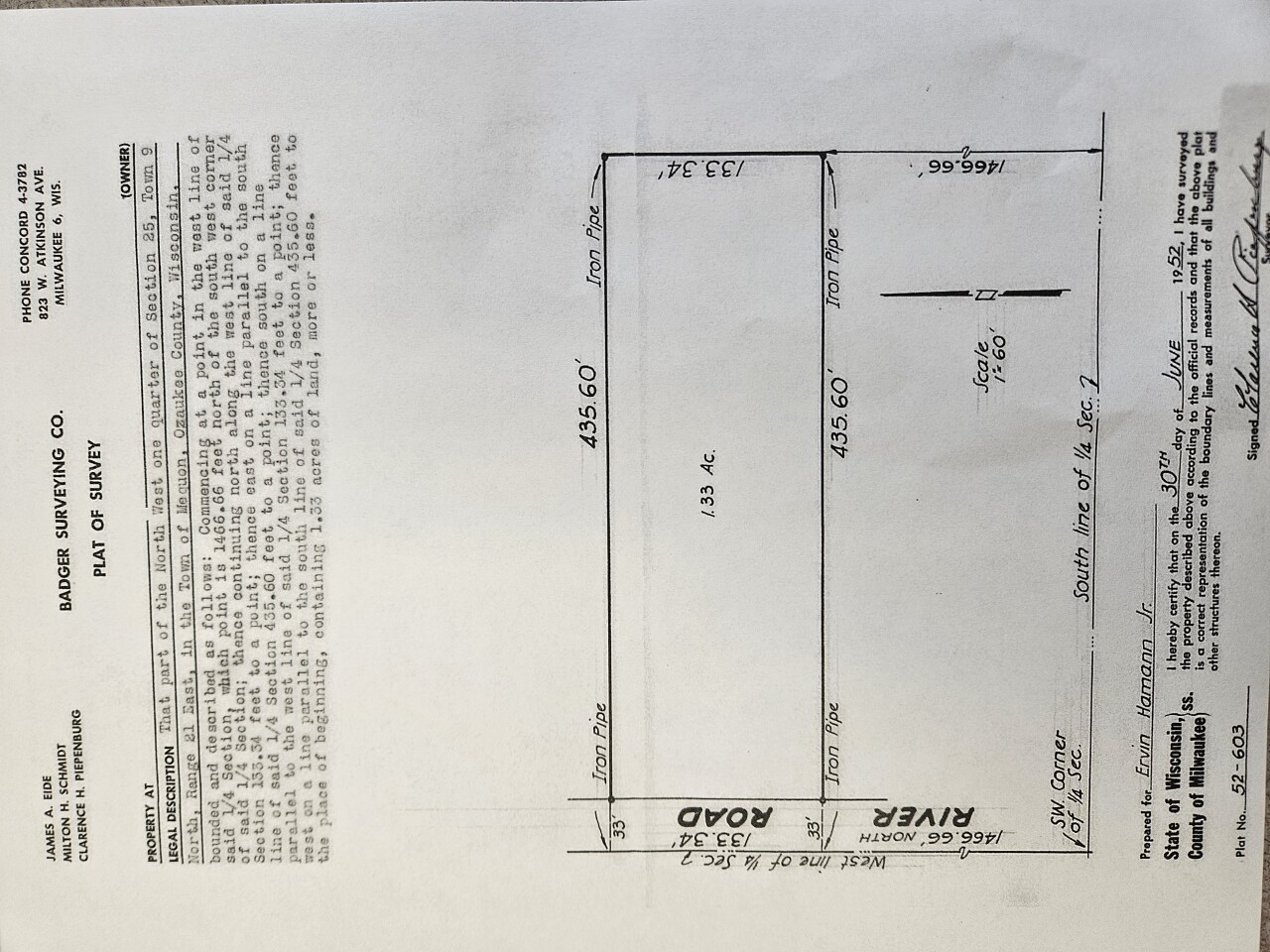 11020 North River Road Mequon, WI 53092 - Photo 8 of 8 Survey