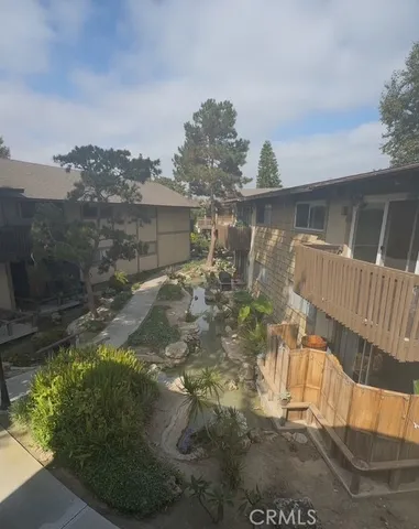 a view of a small yard