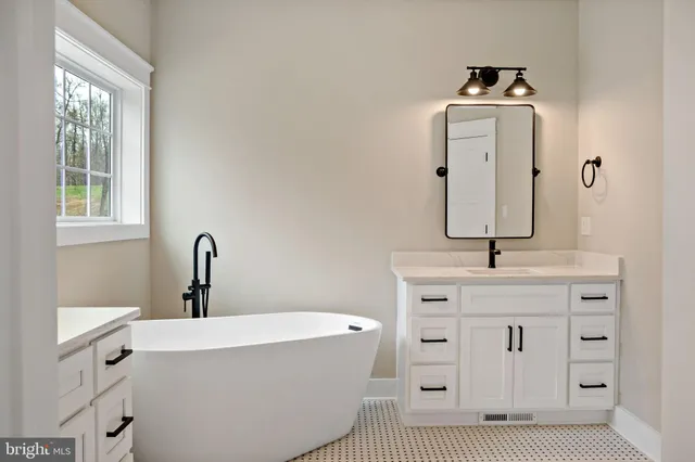 a view of small space with racks on the wall