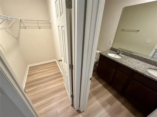 a view of a closet