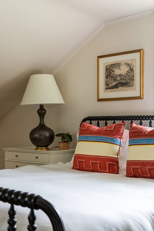 77 Sparks Avenue Nantucket, MA 02554 - Photo 12 of 30 a bedroom with bed and a lamp