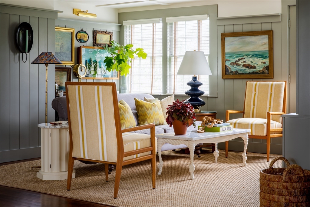 77 Sparks Avenue Nantucket, MA 02554 - Photo 5 of 30 a living room with furniture a window and flat screen tv
